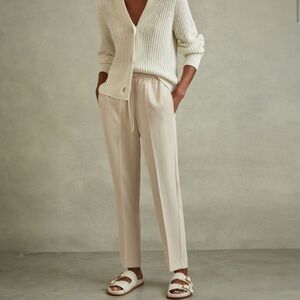 Reiss Hailey Tapered Pull On Drawstring Trouser US 4P